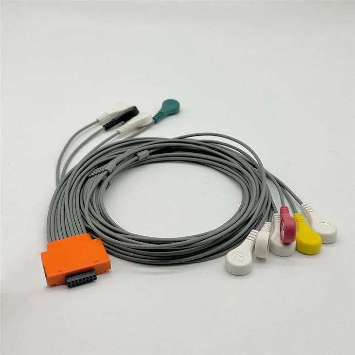 Cardioline Compatible 10 Leads ECG Holter Cable suppliers