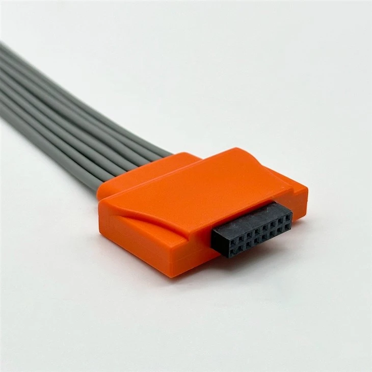 Cardioline Compatible 5 Leads ECG Holter Cable suppliers