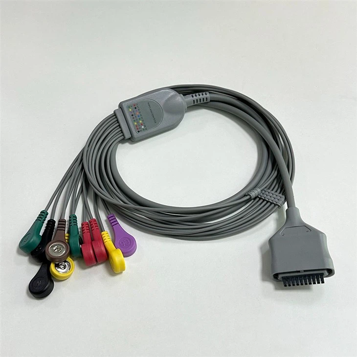Compatible Edan Holter Ecg Cable 10Lead 20pin For Edan DX-12