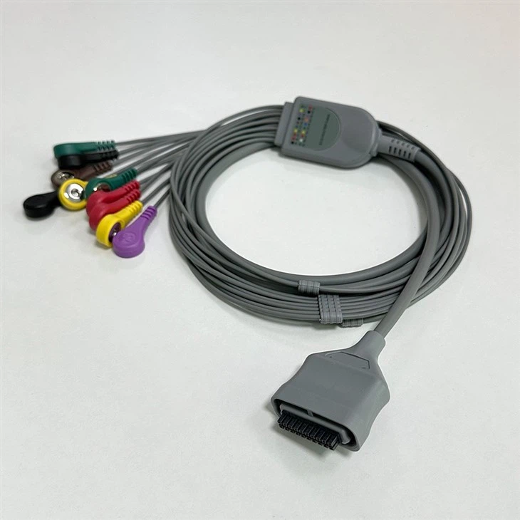 Compatible Edan Holter Ecg Cable 10Lead 20pin For Edan DX-12