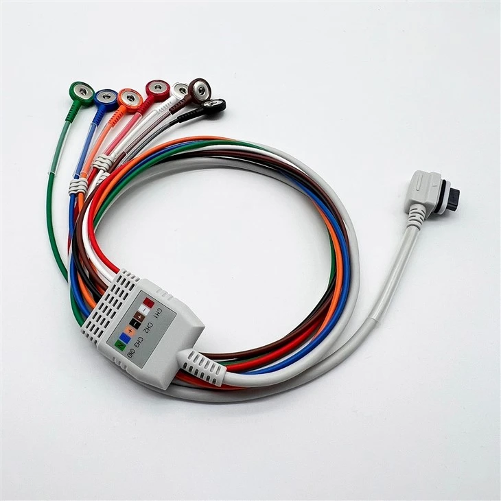 Compatible GE Seer Light 7 Leads Holter Recorder ECG Cable Snap AHA suppliers