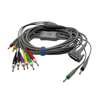 Edan SE-1515 DX12 EKG kabel Banana Ends 01.57.471500