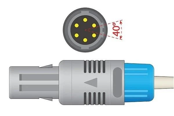 Mindray 40° 6-Pin Adult Clip SPO2 Sensor